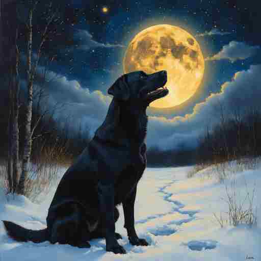 По снегу рыхлому луна гадает