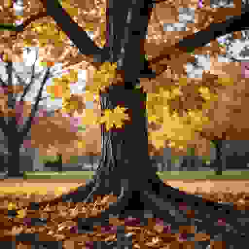 Золотые листья клена