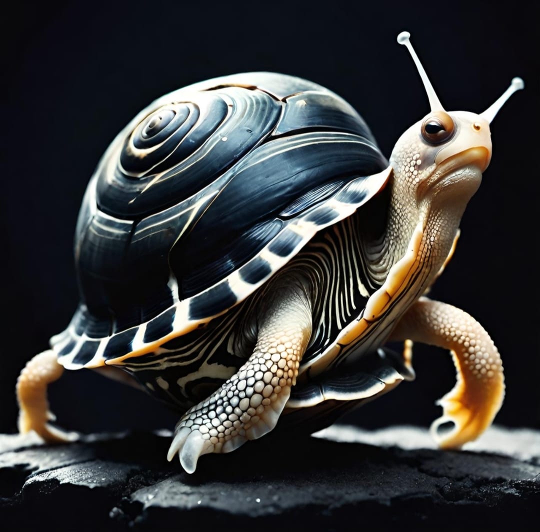 Улитка с черепашьим панцирем