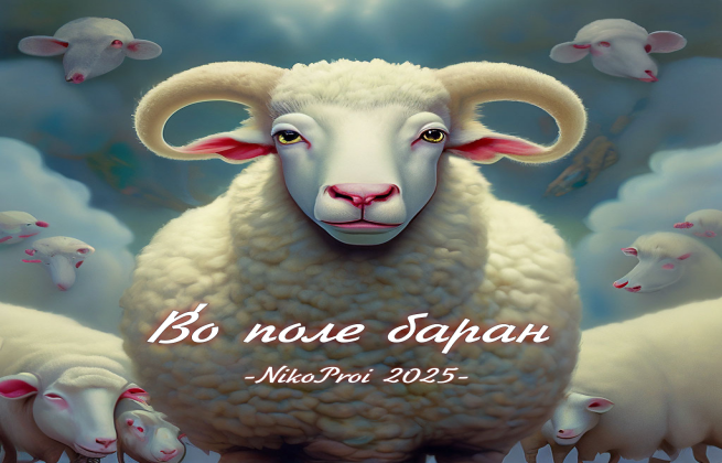 Во́ поле баран