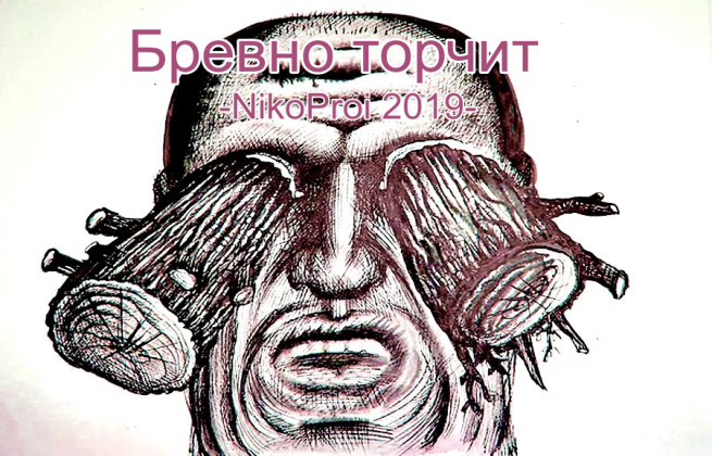 Бревно торчит