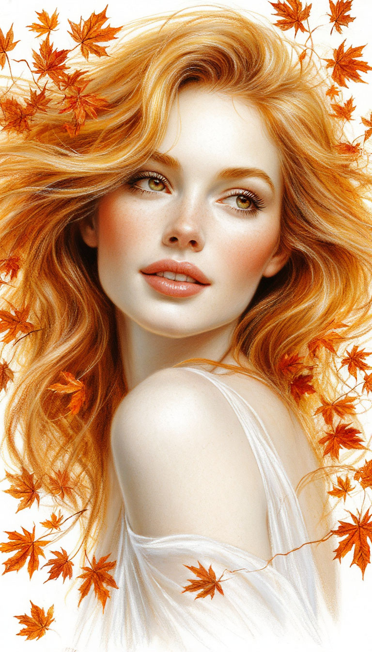 Женщина - осень