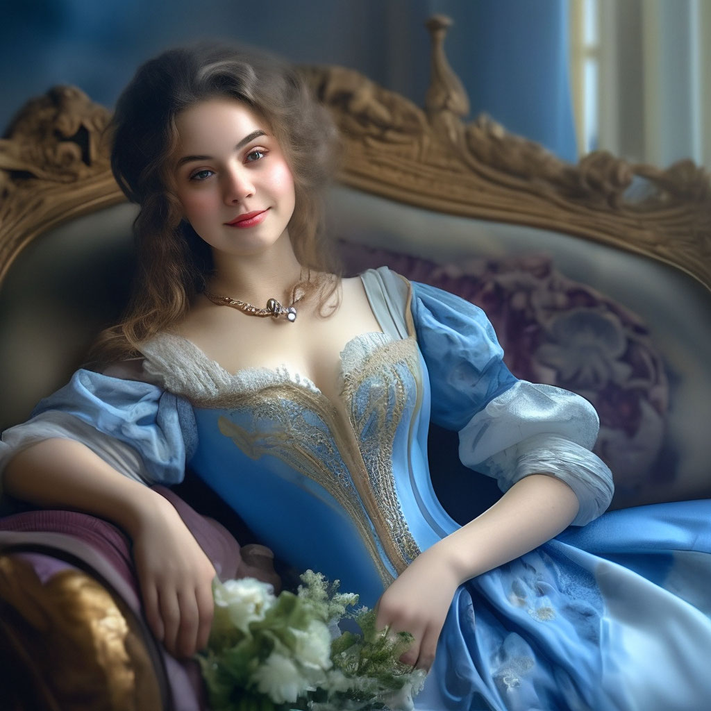 Барышня блондинка