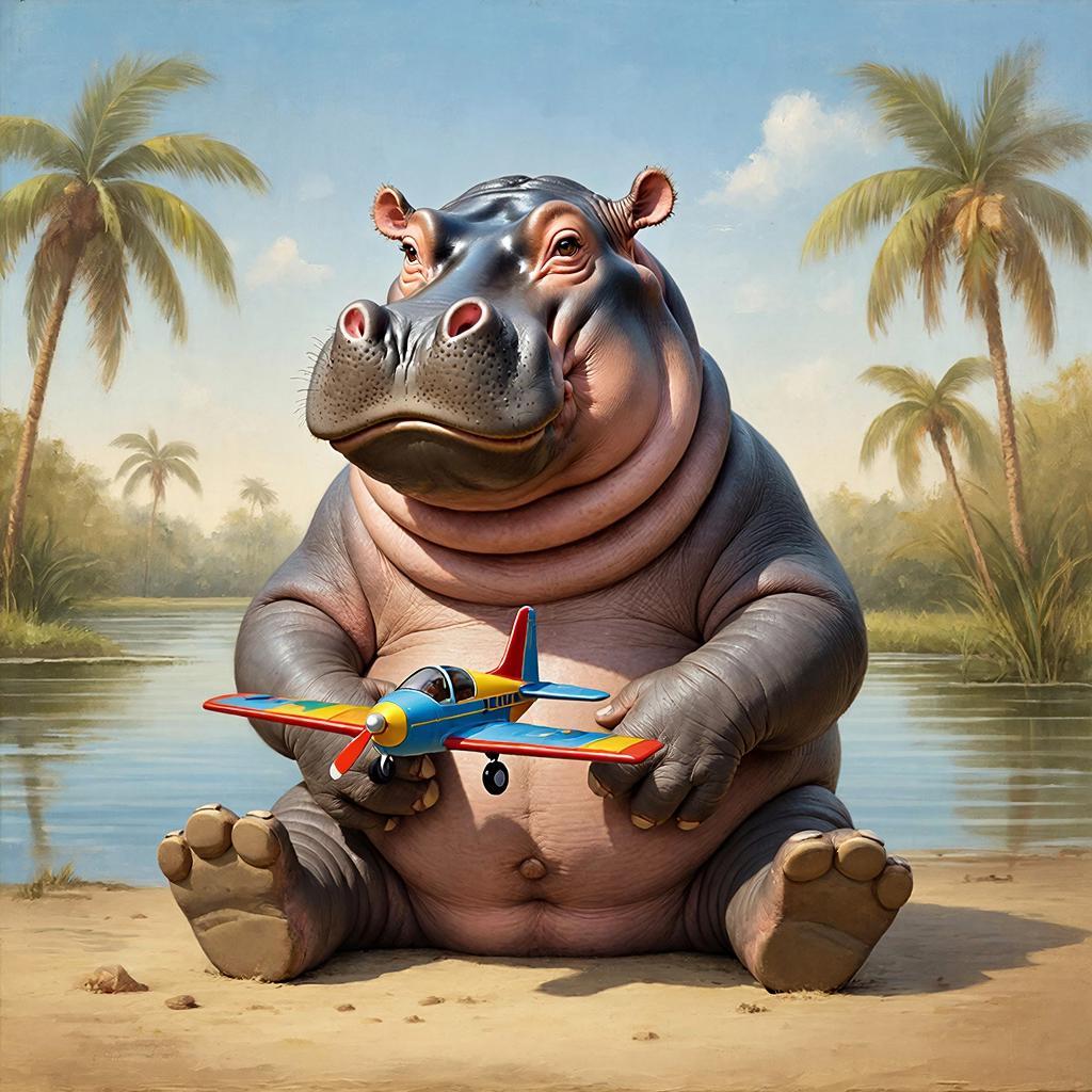 Новый год и бегемот