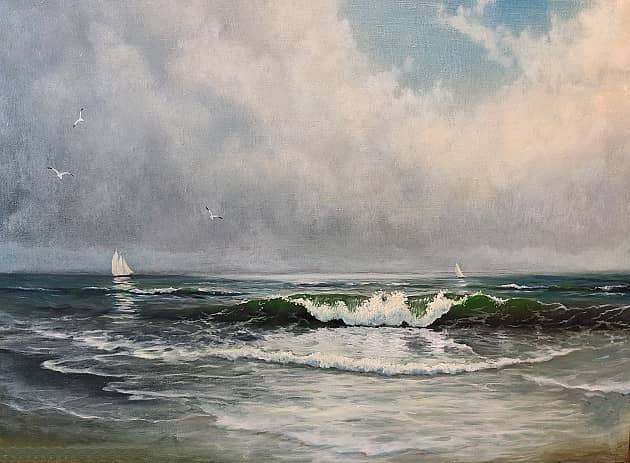 "Ленивые волны лакают песок..."